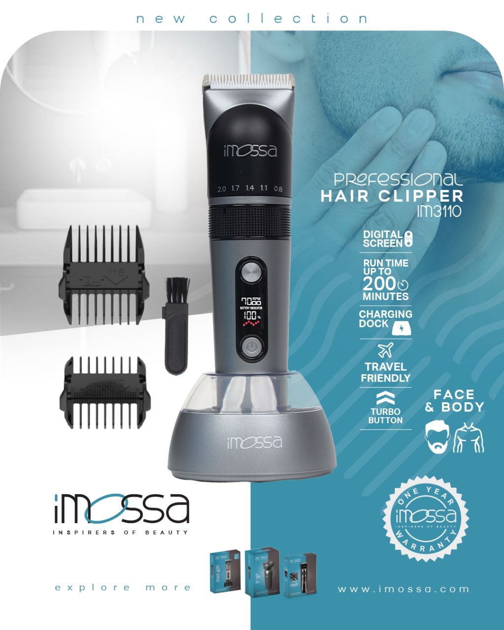 Professional hair clipper Imossa 3110