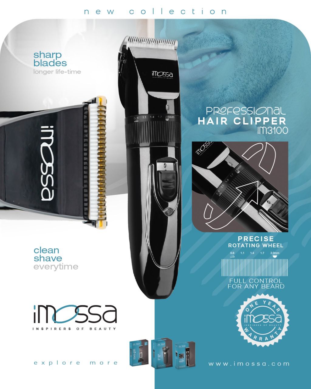 Professional hair clipper Imossa 3100